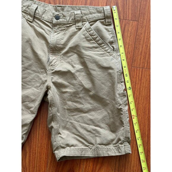 Carhartt B147 DKH Khaki Original Fit Canvas Carpenter Work Shorts Men's Size 32 - Picture 4 of 8